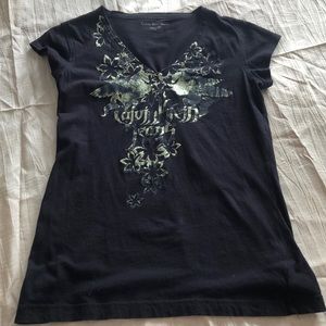 Calvin Klein Jeans Black V Neck T-Shirt